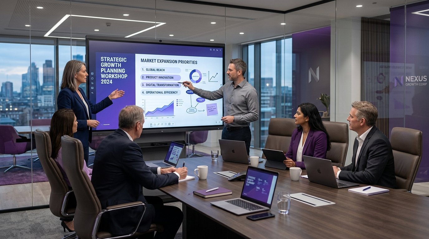 Workshop executivo de análise SWOT e elaboração de plano de ação para crescimento comercial